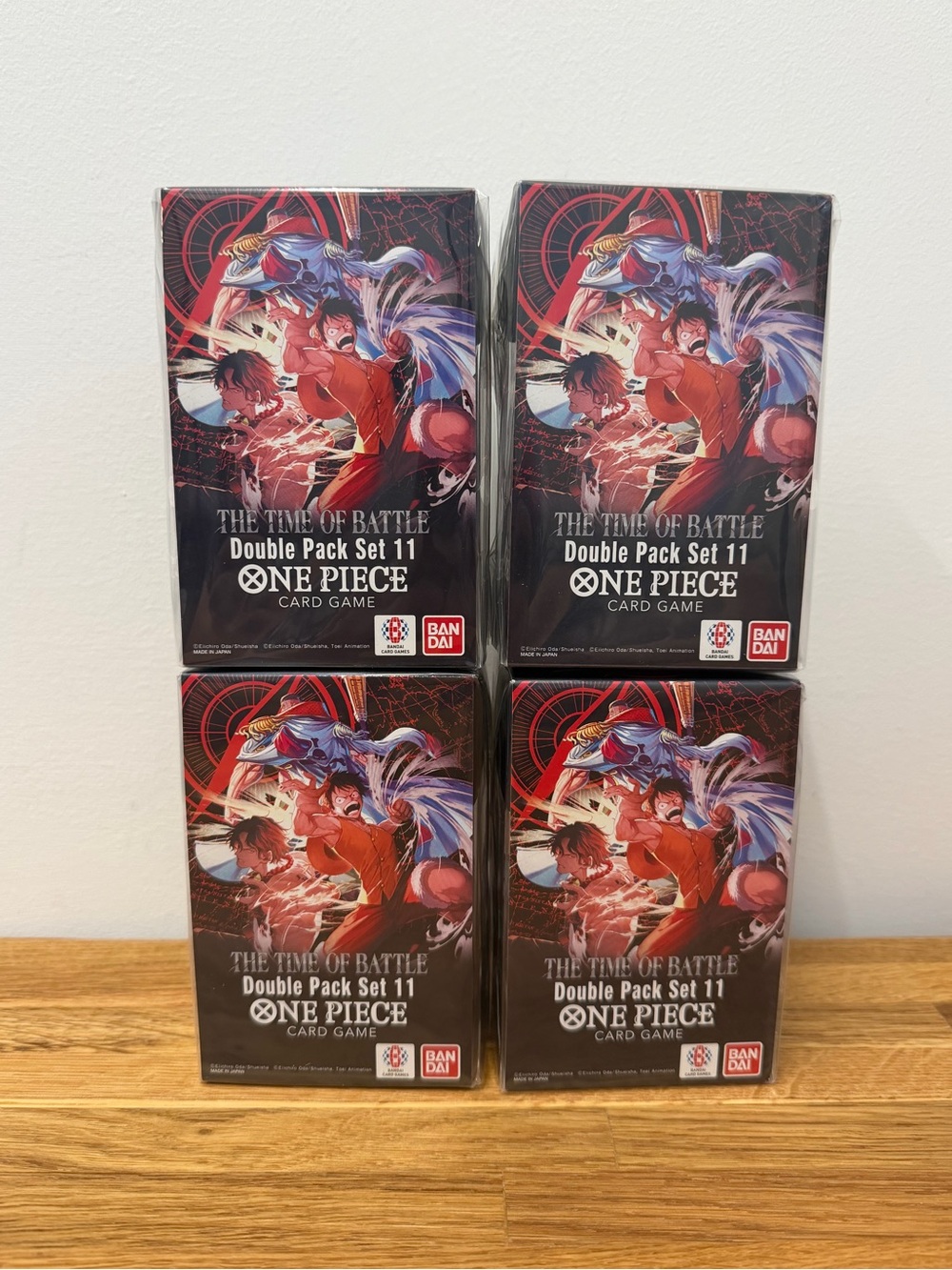 Set of 4 - One Piece TCG: The Time of Battle - Double Pack Set Vol. 11 (OP16)